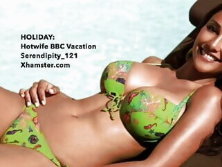 HOLIDAY - hotwife BBC vacation (captions, story, cuckold) hardcore public nudity interracial
